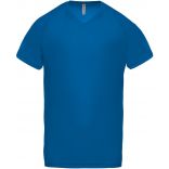 T-shirt homme polyester col V manches courtes PA476 - Sporty Royal Blue