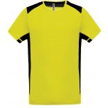 T-shirt sport bicolore PA478 - Fluorescent Yellow / Black