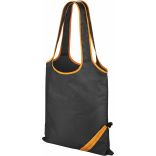 Sac shopping "compact" - Black / Orange
