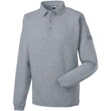 Sweat-shirt homme heavy duty col polo RU012M - Light Oxford