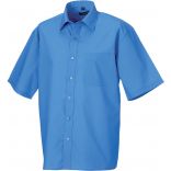 Chemise manches courtes homme Popeline Polycoton RU935M - Corporate Blue