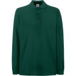 Polo homme manches longues premium SC63310 - Forest Green