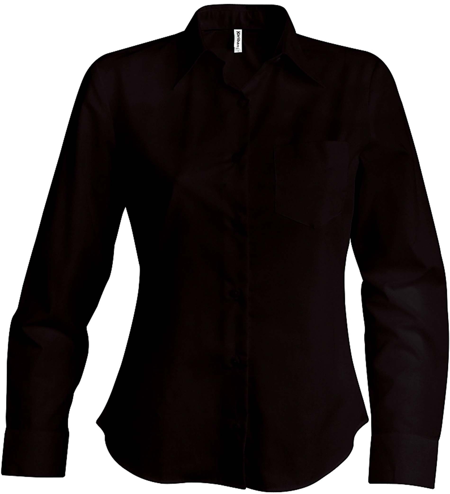 Chemise zippée à broderie CD Icon Gabardine de coton noir