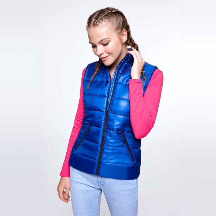 Doudoune sans manche matelassee MONTANA WOMAN bleu electrique Doudounes personnalisees Textile Direct