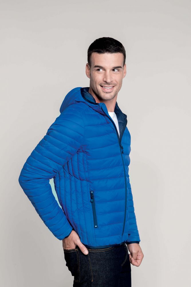 Doudoune homme légère à capuche K6110 Black vente/impression