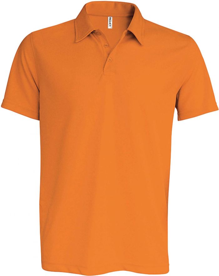 Polo homme sport manches courtes PA482 Orange vente impression textile publicitaire Textile Direct