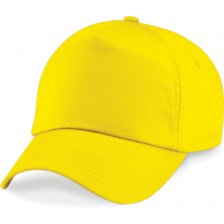 Casquette originale 5 panneaux B10 - Yellow personnalisable - Vue de face