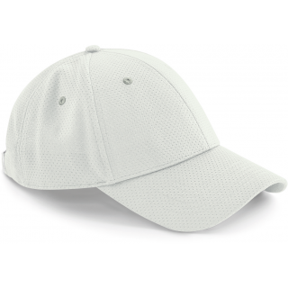 Casquette filet 6 panneaux B196 - Light Grey personnalisable - Vue de face