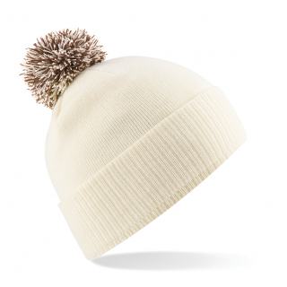 Bonnet Snowstar® B450 - Off White / Mocha personnalisable - Vue de face