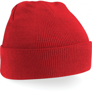 Bonnet Original à revers B45 - Bright Red personnalisable - Vue de face