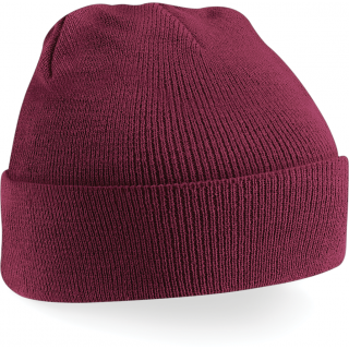 Bonnet Original à revers B45 - Burgundy personnalisable - Vue de face
