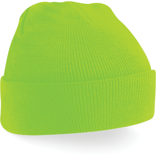 Bonnet Original à revers B45 - Fluorescent Green personnalisable - Vue de face