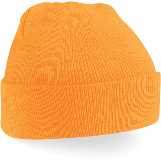 Bonnet Original à revers B45 - Fluorescent Orange personnalisable - Vue de face