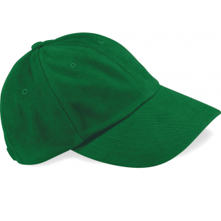 Casquette homme profil bas en coton brossé - 6 panneaux B57 - Forest Green personnalisable - Vue de face