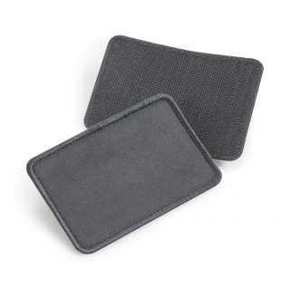 Patch amovible en coton B600 - Graphite Grey personnalisable - Vue de face