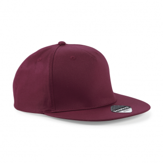 Casquette Rapper 5 panneaux B610 - Burgundy personnalisable - Vue de face