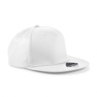 Casquette Rapper 5 panneaux B610 - White personnalisable - Vue de face