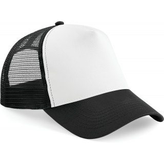 Casquette américaine B640 - Black / White personnalisable - Vue de face