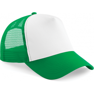 Casquette américaine B640 - Pure Green / White personnalisable - Vue de face