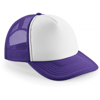 Casquette américaine Vintage B645 - Purple / White personnalisable - Vue de face