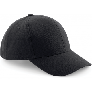 Casquette homme Pro-Style en coton brossé - 6 panneaux B65 - Black personnalisable - Vue de face