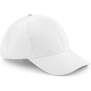 Casquette homme Pro-Style en coton brossé - 6 panneaux B65 - White personnalisable - Vue de face