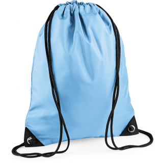 Sac à dos cordelettes PREMIUM BG10 - Sky Blue personnalisable - Vue de face