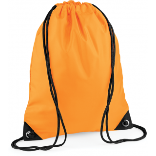 Sac à dos cordelettes PREMIUM BG10 - Fluorescent Orange personnalisable - Vue de face