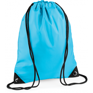 Sac à dos cordelettes PREMIUM BG10 - Surf Blue personnalisable - Vue de face