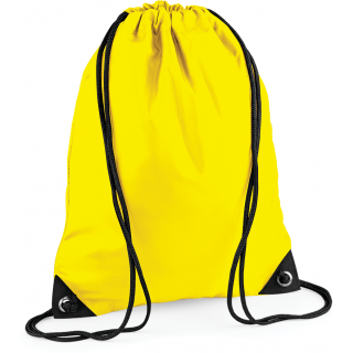 Sac à dos cordelettes PREMIUM BG10 - Yellow personnalisable - Vue de face