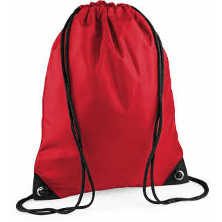 Sac à dos cordelettes PREMIUM BG10 - Classic Red personnalisable - Vue de face