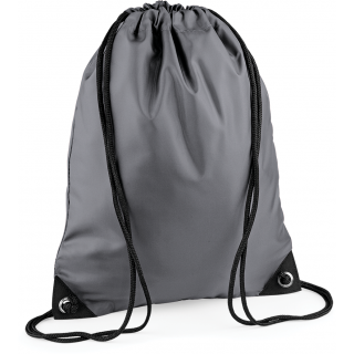 Sac à dos cordelettes PREMIUM BG10 - Graphite Grey personnalisable - Vue de face
