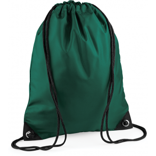 Sac à dos cordelettes PREMIUM BG10 - Bottle Green personnalisable - Vue de face