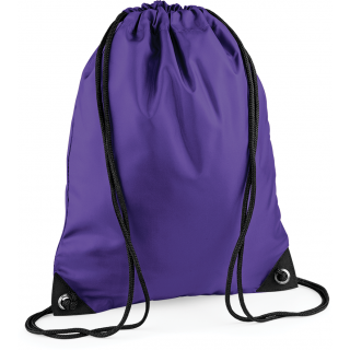 Sac à dos cordelettes PREMIUM BG10 - Purple personnalisable - Vue de face