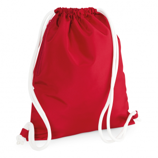 Sac à dos de gym à cordon BG110 - Classic Red personnalisable - Vue de face