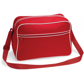 Sac bandoulière Rétro BG14 - Classic Red / White personnalisable - Vue de face