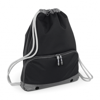 Gymsac Athleisure BG542 - Black personnalisable - Vue de face