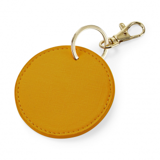 Porte-clés rond BG745 - Mustard personnalisable - Vue de face