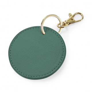 Porte-clés rond BG745 - Sage green personnalisable - Vue de face