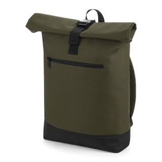 Sac à dos Roll-Top BG855 - Military Green personnalisable - Vue de face