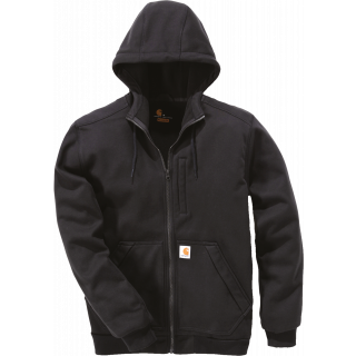 Sweat-shirt zippé capuche Windfighter CAR101759 - Black personnalisable - Vue de face
