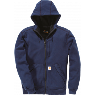 Sweat-shirt zippé capuche Windfighter CAR101759 - Navy personnalisable - Vue de face