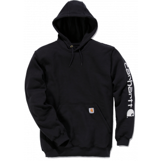 Sweat-shirt capuche logo CARK288 - Black personnalisable - Vue de face
