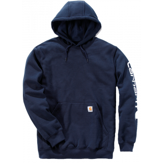 Sweat-shirt capuche logo CARK288 - Navy personnalisable - Vue de face
