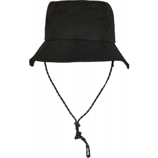 Bob Flexfit ajustable FL5003AB - BLACK personnalisable - Vue de face