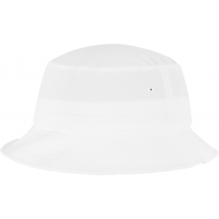 Bob Flexfit en coton FL5003 - WHITE personnalisable - Vue de face