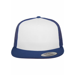 Casquette Classic Trucker FL6006W - ROYAL / WHITE personnalisable - Vue de face