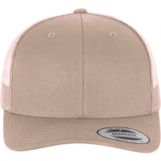 Casquette retro trucker FL6606 - KHAKI personnalisable - Vue de face