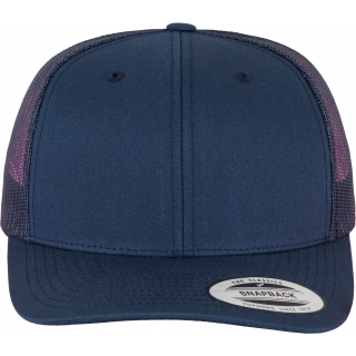 Casquette retro trucker FL6606 - NAVY personnalisable - Vue de face