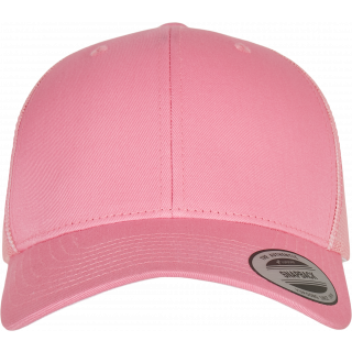Casquette retro trucker FL6606 - PINK personnalisable - Vue de face